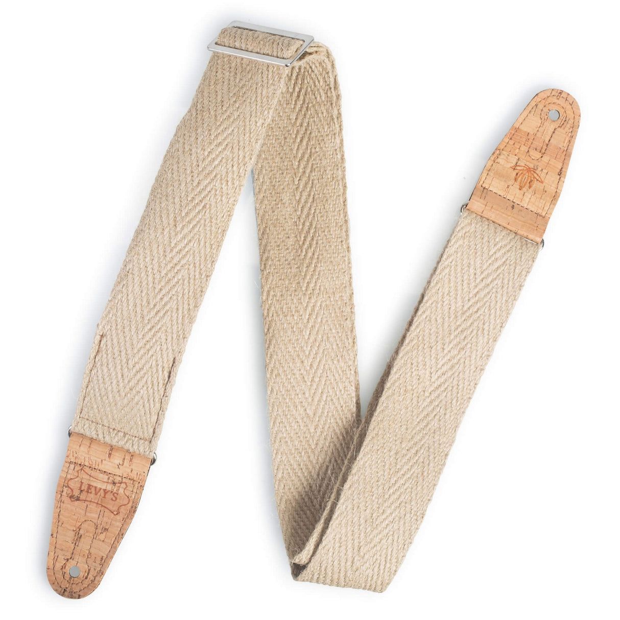 Levy's Hemp Pocket Vegan Guitar Strap, Natural