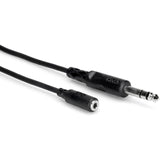 Hosa MHE-325 1/4 Inch TRS Male to 3.5 mm Female Headphone Extension Cable 25 Foot