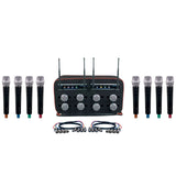 VocoPro MIB-QUAD-8H 8-Channel Wireless Handheld Microphone System