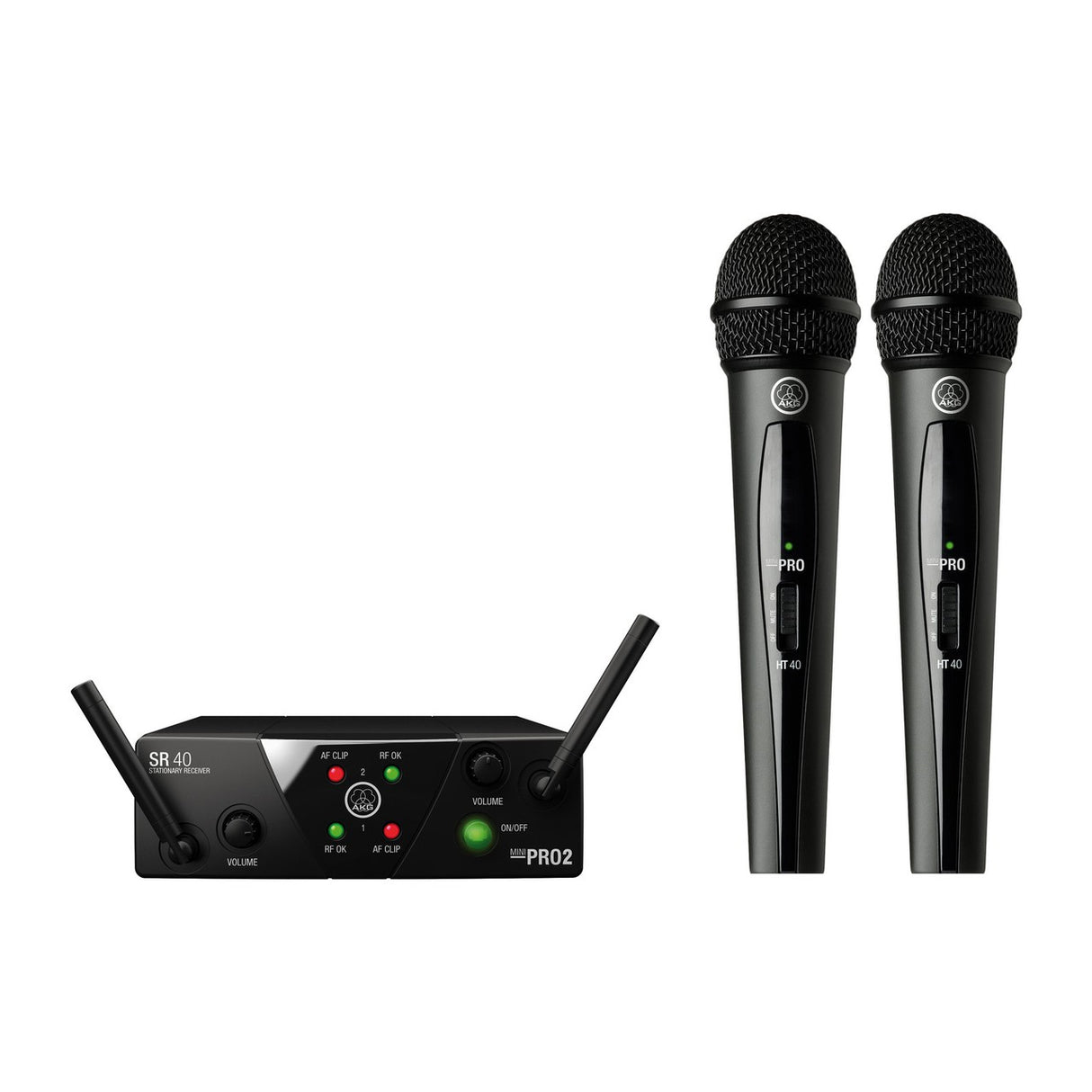 AKG WMS40 Mini Dual Band Vocal Wireless System, US25AB