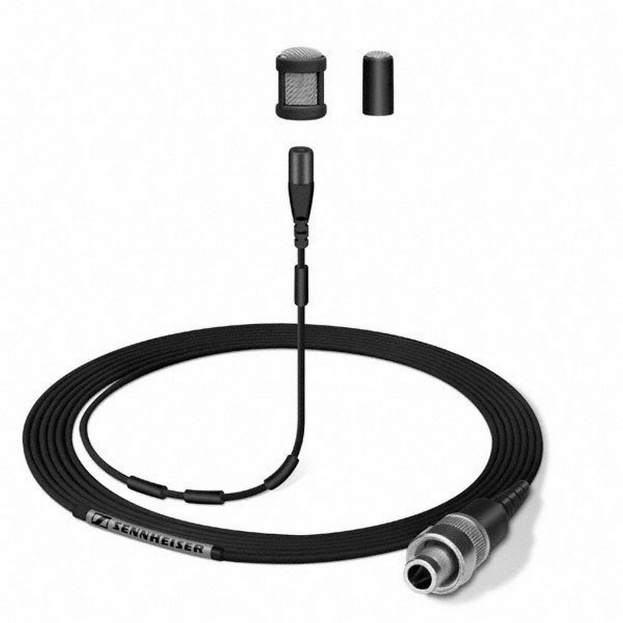 Sennheiser MKE 1-4 Miniature Omni-Directional Clip-On Lavalier Microphone with 3-Pin SE Connector, Black