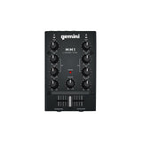 Gemini MM1 2 Channel Mini Analog DJ Mixer