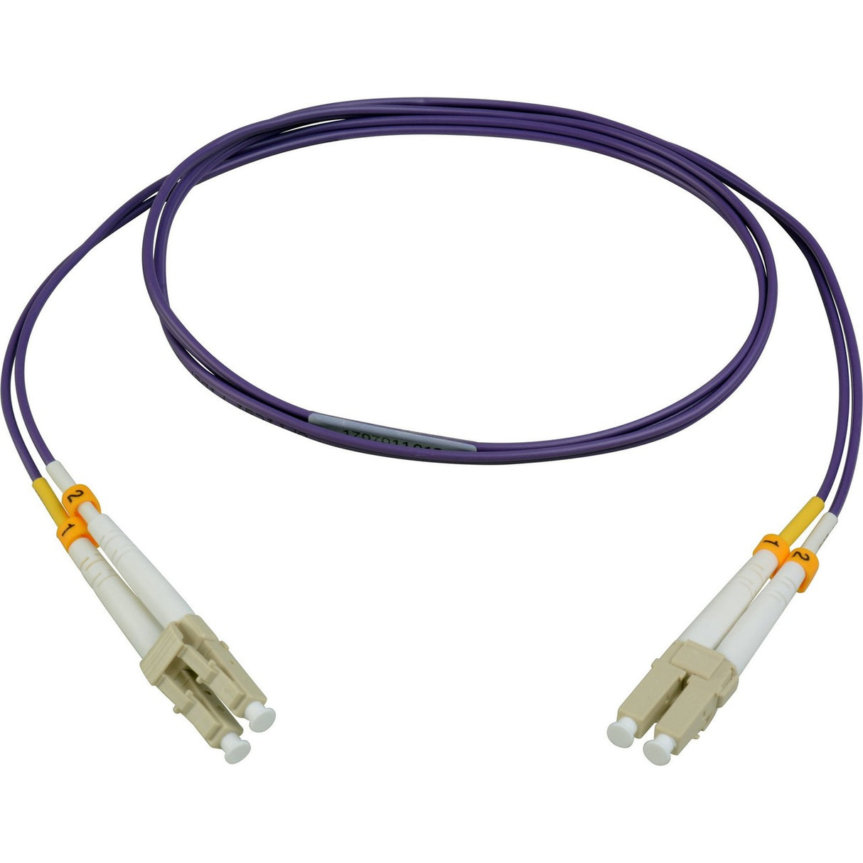 Camplex MMDM4-LC-LC-001 1 Meter Duplex LC to LC Fiber Patch Cable Purple