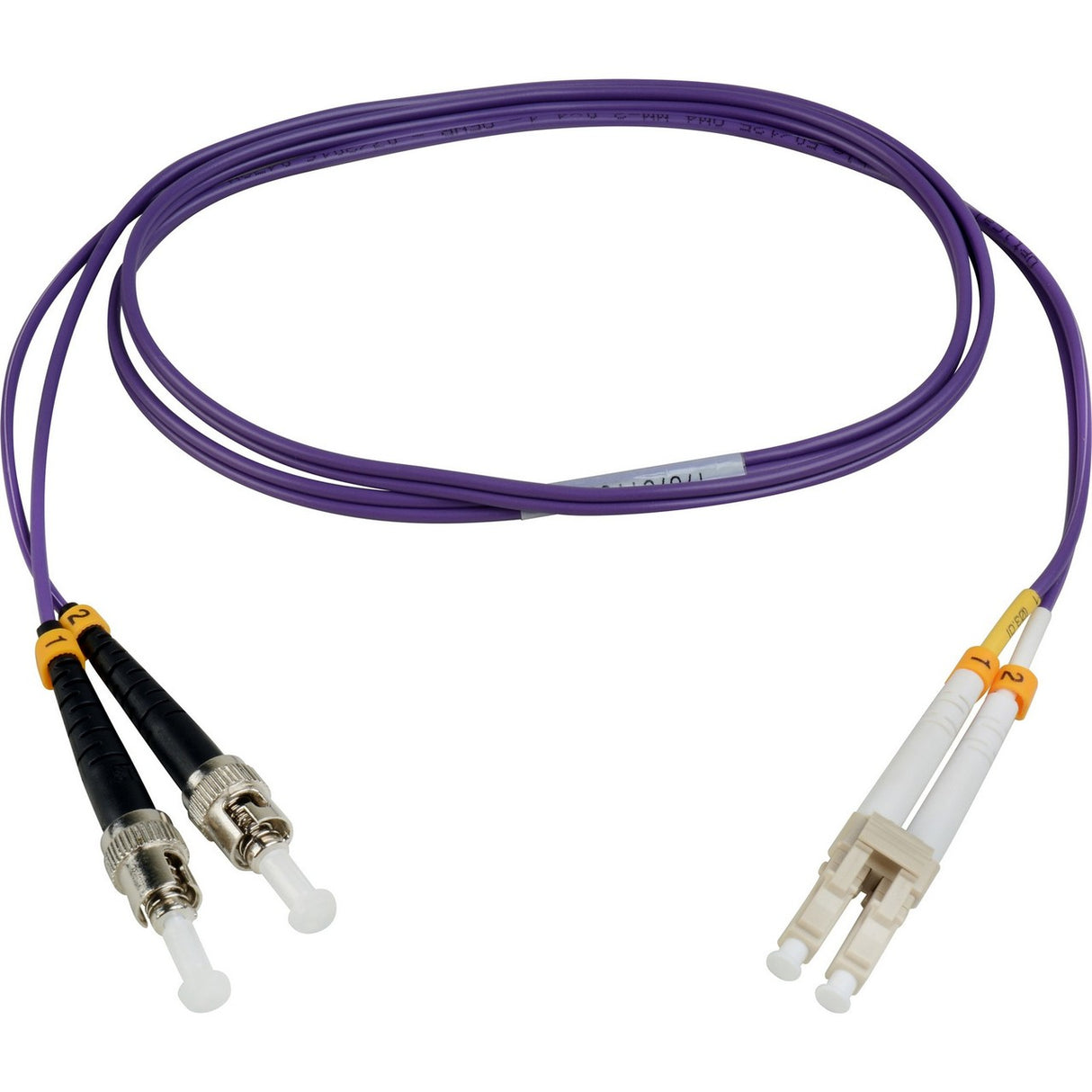 Camplex MMDM4-LC-ST-001 1 Meter Duplex LC to ST Fiber Patch Cable Purple