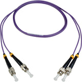 Camplex MMDM4-ST-ST-001 1 Meter Duplex ST to ST Fiber Patch Cable Purple