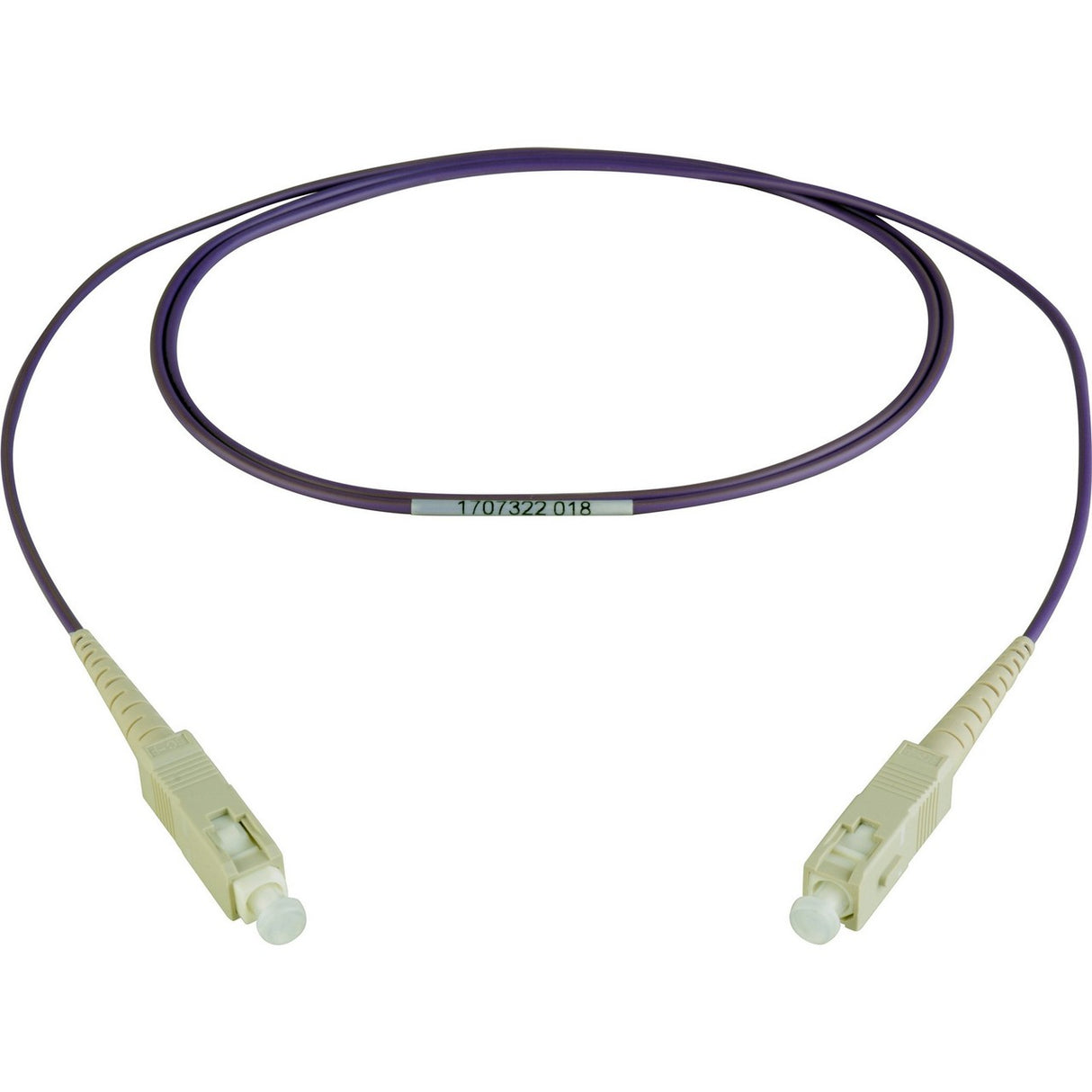 Camplex MMSM4-SC-SC-001 1 Meter Simplex SC to SC Fiber Patch Cable Purple