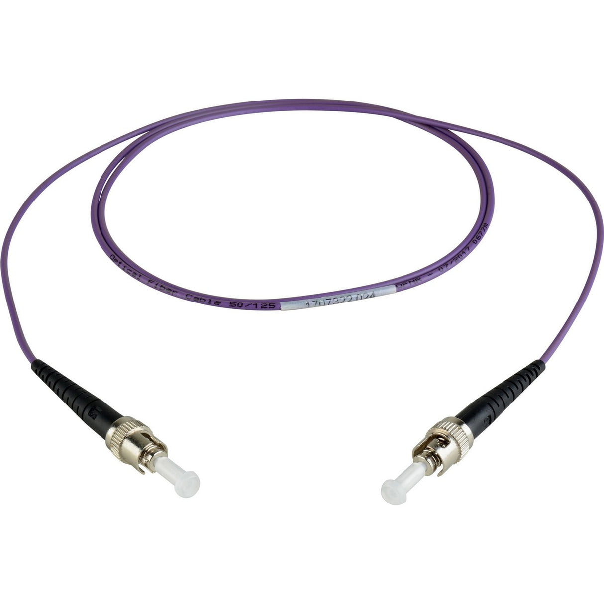 Camplex MMSM4-ST-ST-001 1 Meter Simplex ST to ST Fiber Patch Cable Purple