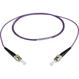 Camplex MMSM4-ST-ST-001 1 Meter Simplex ST to ST Fiber Patch Cable Purple