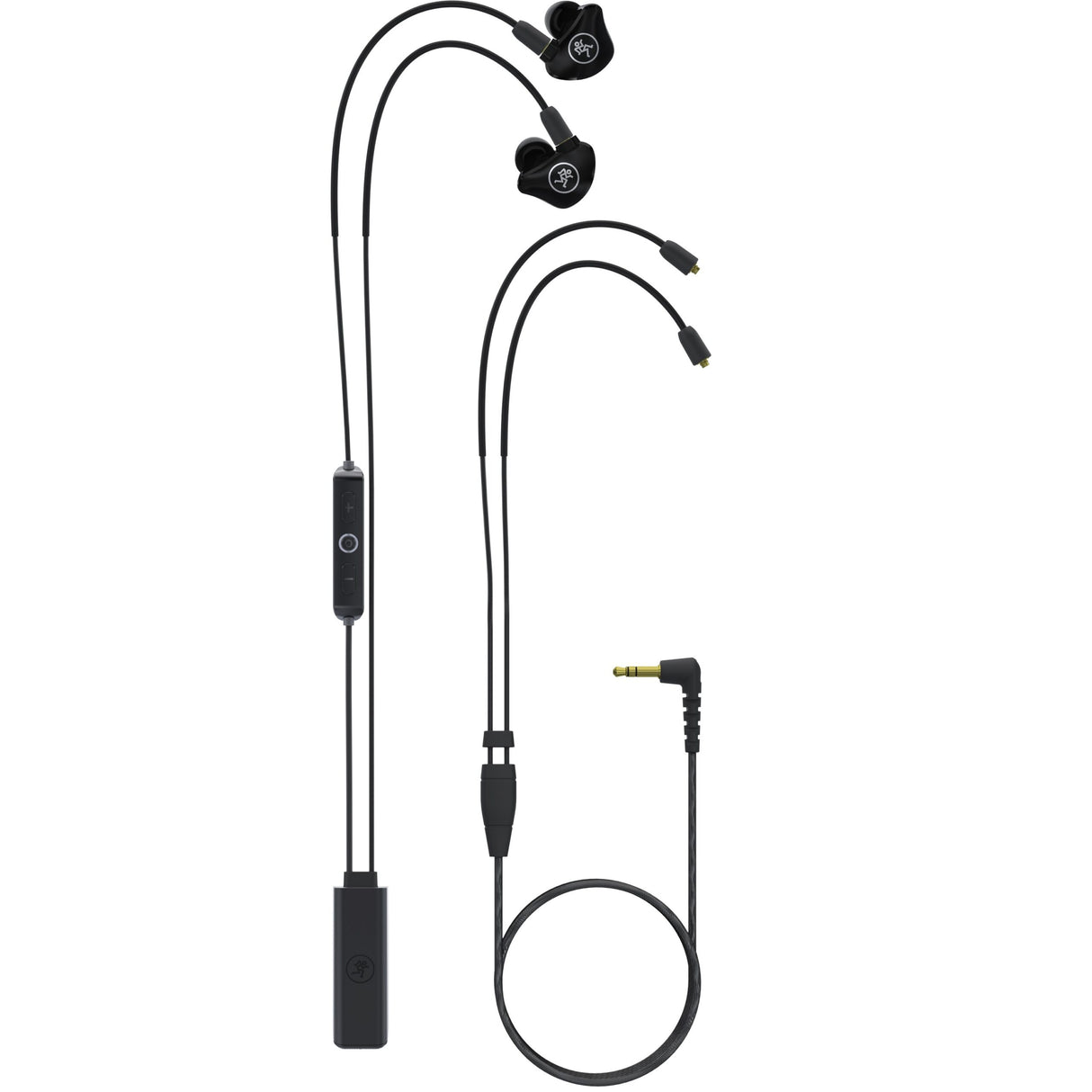 Mackie MP-220 BTA Dual Dynamic Driver Professional In-Ear Monitors with Bluetooth Adapter