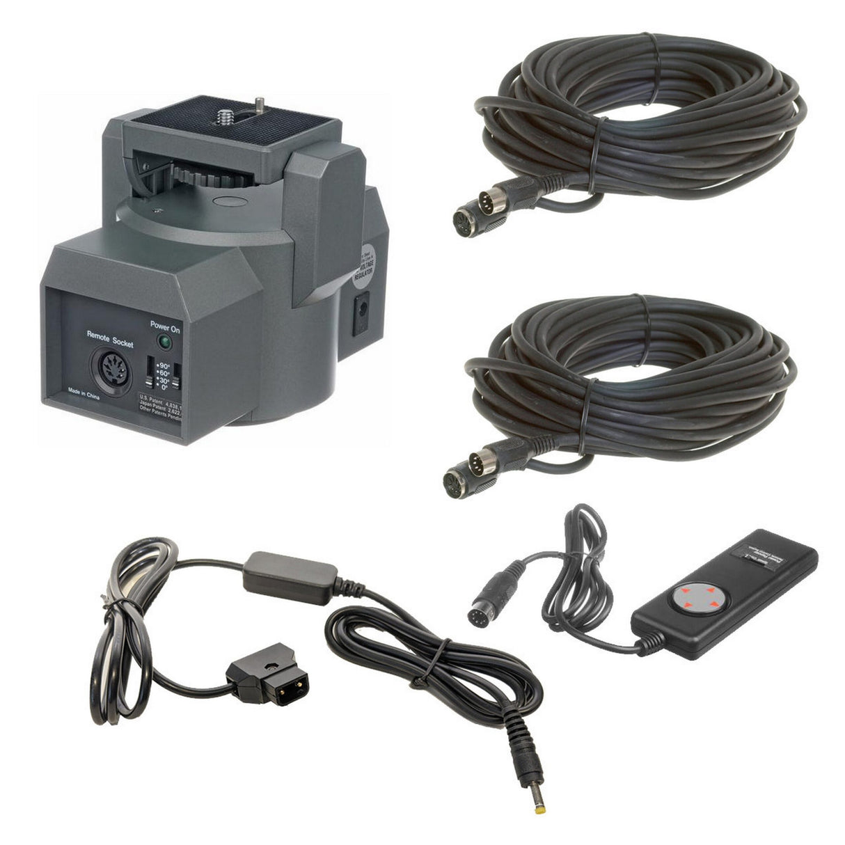 Bescor MP1DK100 MP101, DTAP Power Adapter Cord Kit and 2 Piece RE50 100 Foot Remote Extension Cord