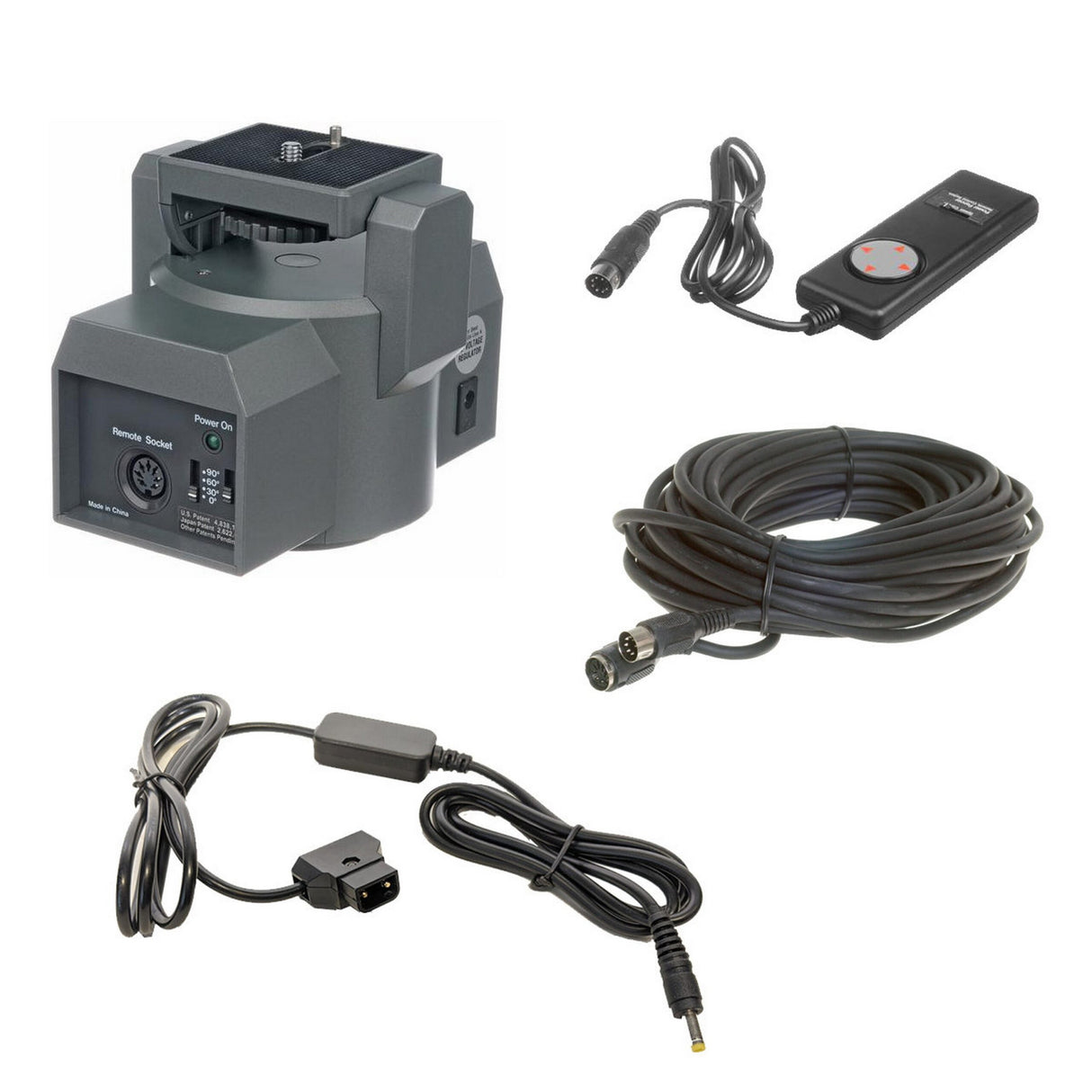 Bescor MP1DK50 MP101, DTAP Power Adapter Cord Kit and 50 Foot Remote Extension Cord