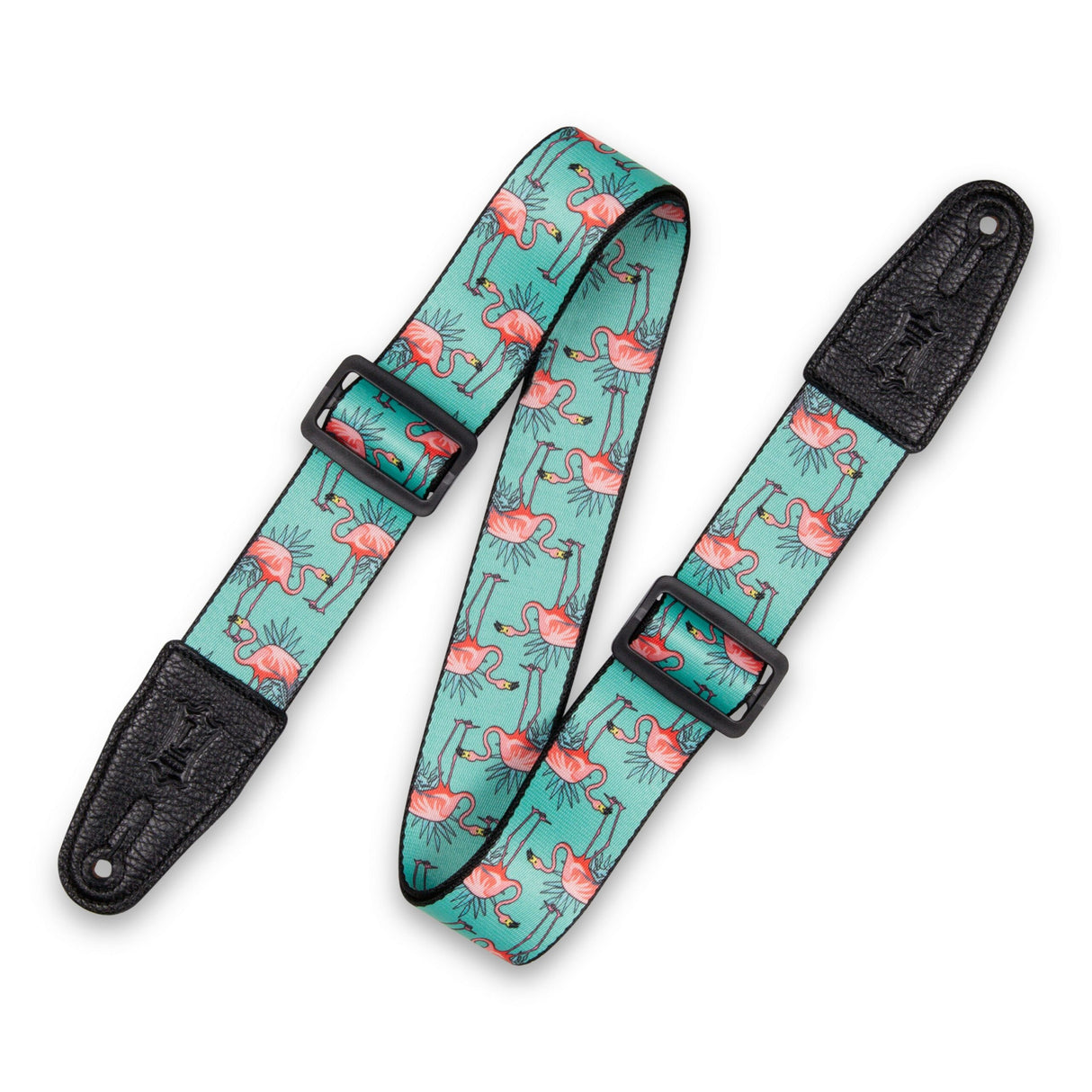 Levy's Polyester Guitar Strap Flamingos