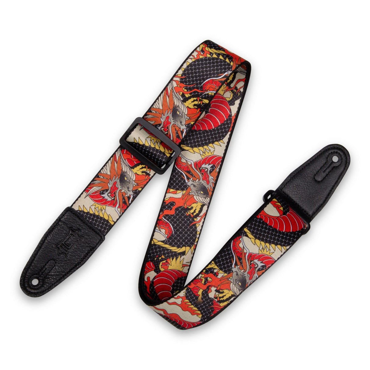 Levy's Polyester Guitar Strap Japanese Traditional Dragon