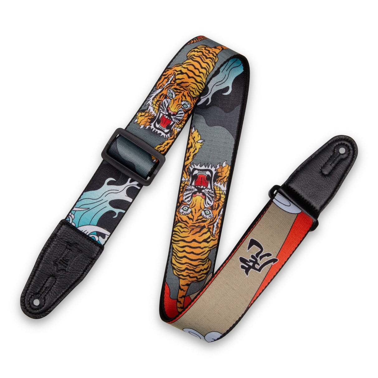 Levy's Polyester Guitar Strap Japanese Traditional Tiger