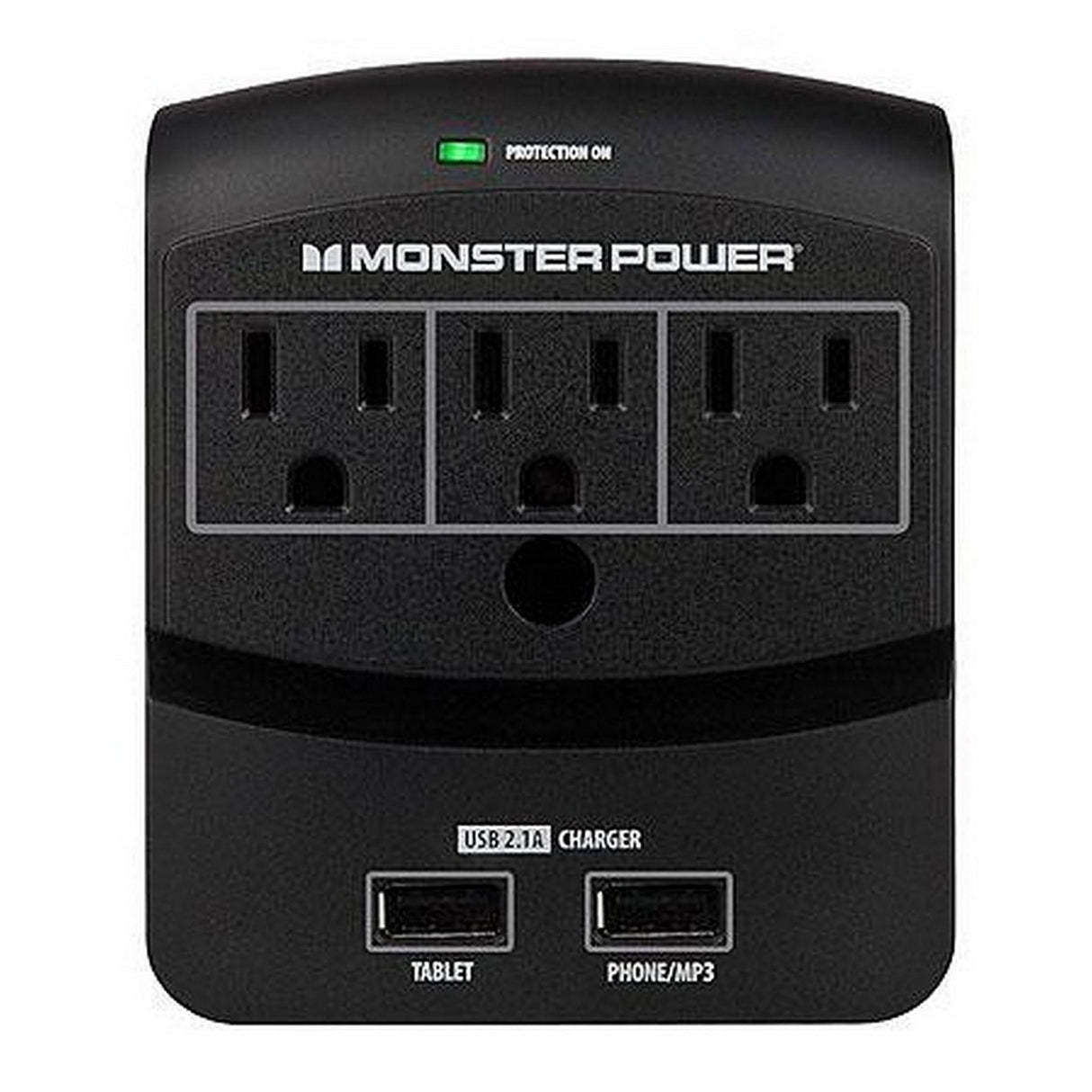 Monster MP EXP 350 USB EF | 3 Power Outlet 2 USB Charing Port Wall Outlet