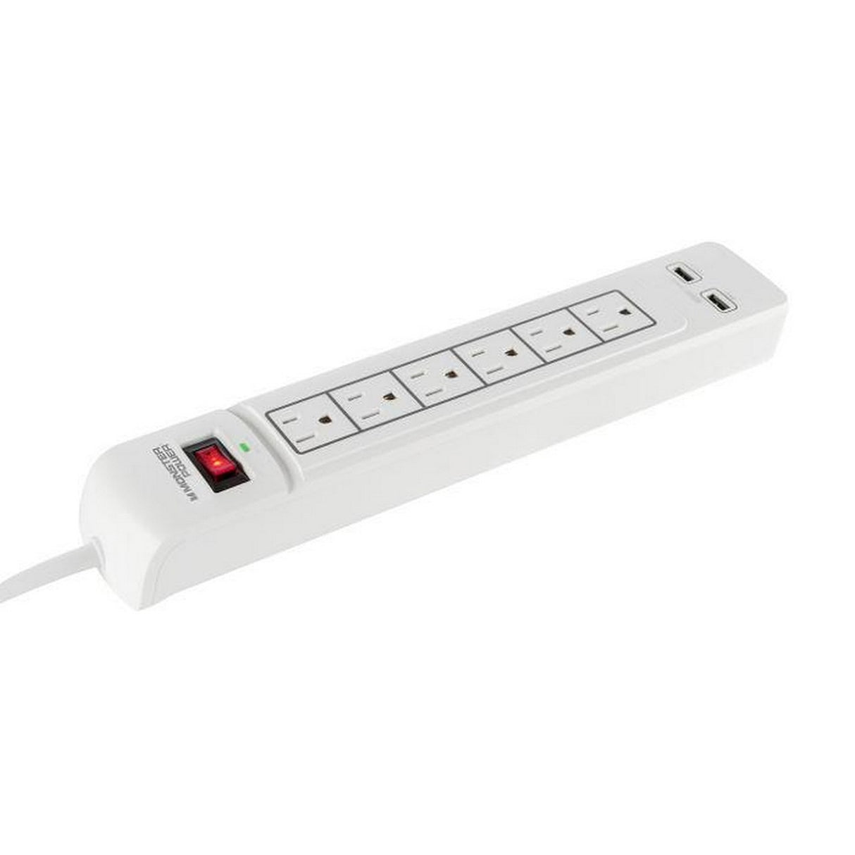 Monster 6 Outlets Core Power 600 USB Surge Protector