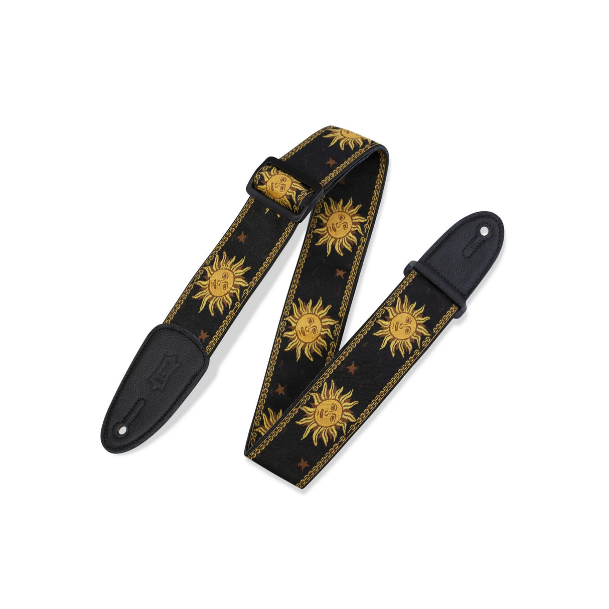 Levy's 2-Inch Sun Design Jacquard Weave Guitar Strap