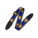 Levy's 2-Inch Sun Design Jacquard Weave Guitar Strap