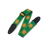 Levy's 2-Inch Sun Design Jacquard Weave Guitar Strap