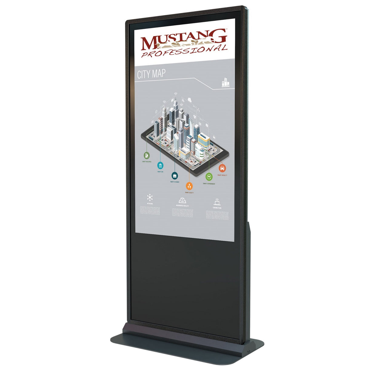 Mustang Professional MPKDI-KFP255TB 55 Inch All-In-One Touch Display Kiosk with BrightSign