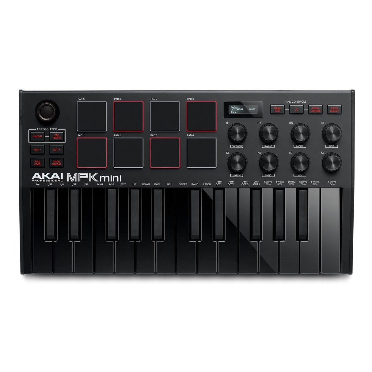 Akai Professional MPK MINI MK3 Portable USB Keyboard, Black