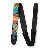 Levy's Right Height 2-Inch Wide Polyester Guitar Strap with Comic Book Onomatopoeia Motif