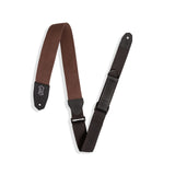 Levy's Right Height Standard Cotton Guitar Strap, Brown