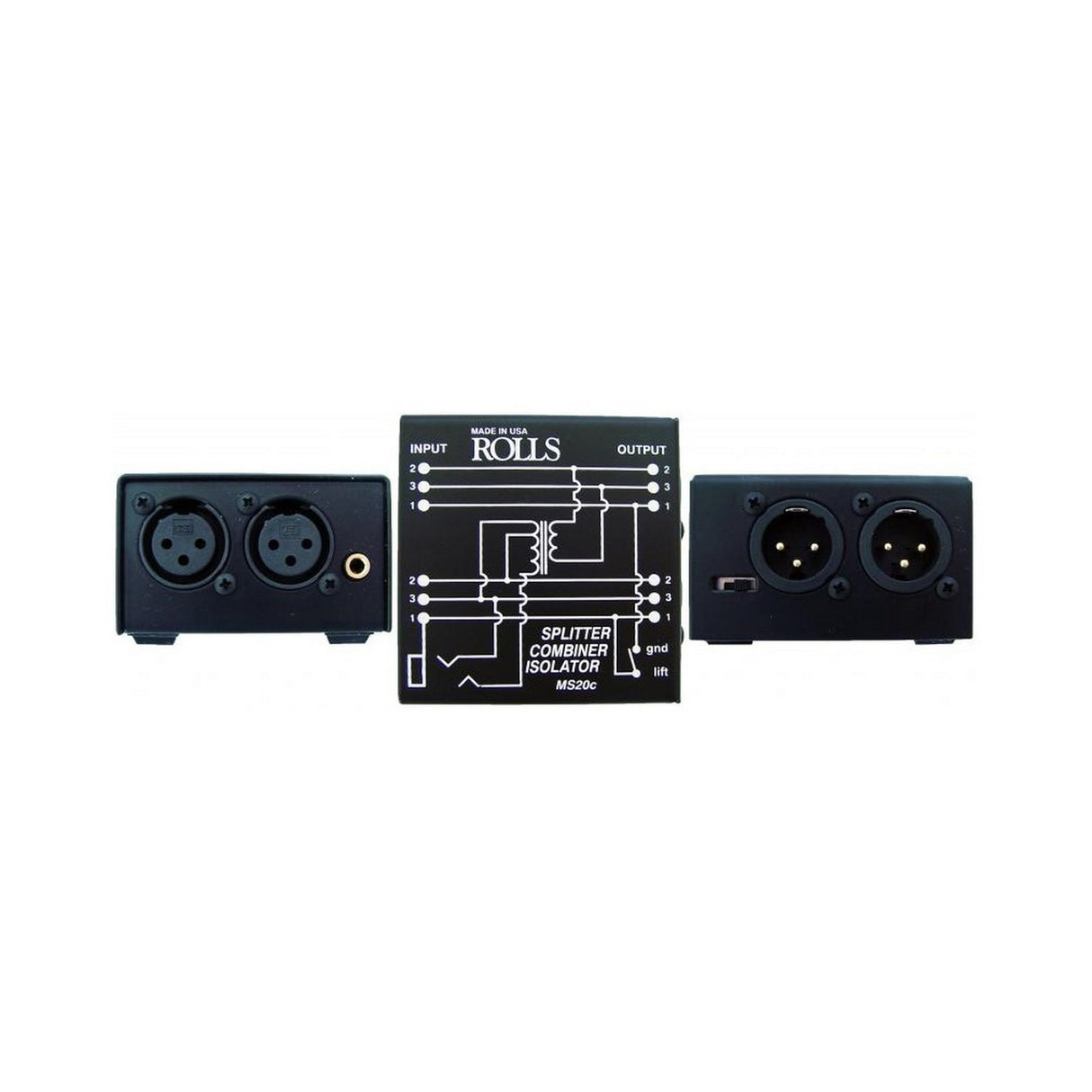 Rolls MS20C | Microphone XLR Splitter Combiner Isolator