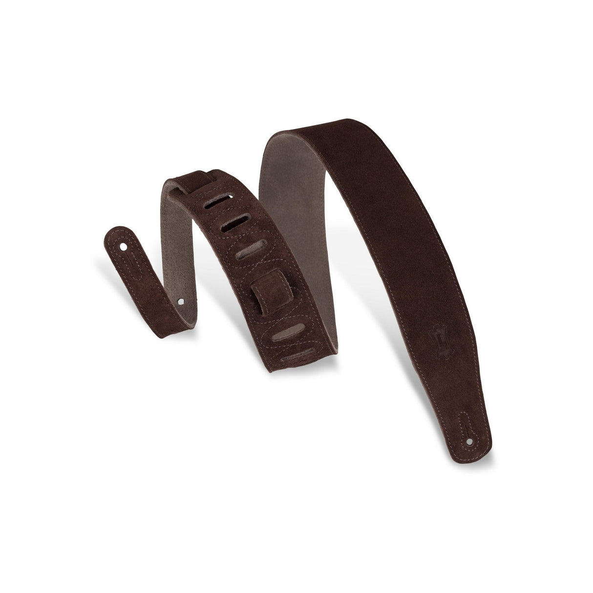 Levy's Classic Standard Suede Guitar Strap, Brown