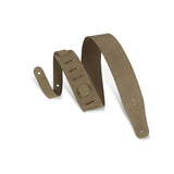 Levy's 2 1/2-Inch Suede Guitar Strap with Suede Backing, Sand