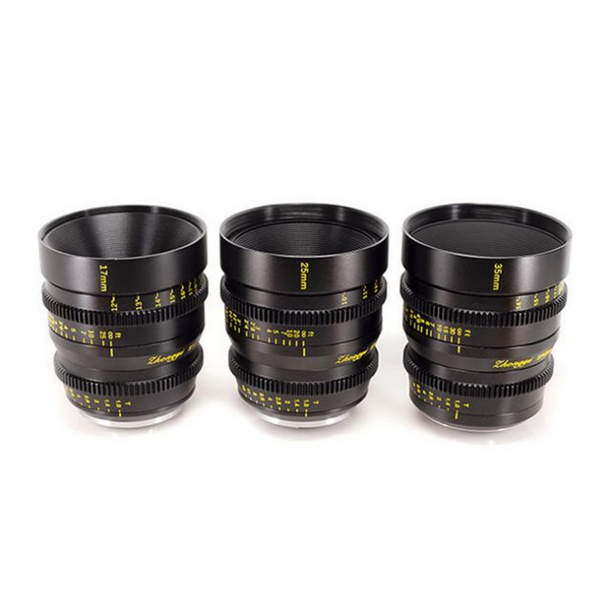 Mitakon 17mm, 25mm, 35mm M4/3 Lens Set with Hard Case