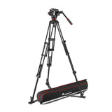 Manfrotto MVK504XTWINGA 504X Fluid Video Head with Aluminum Twin Leg Tripod