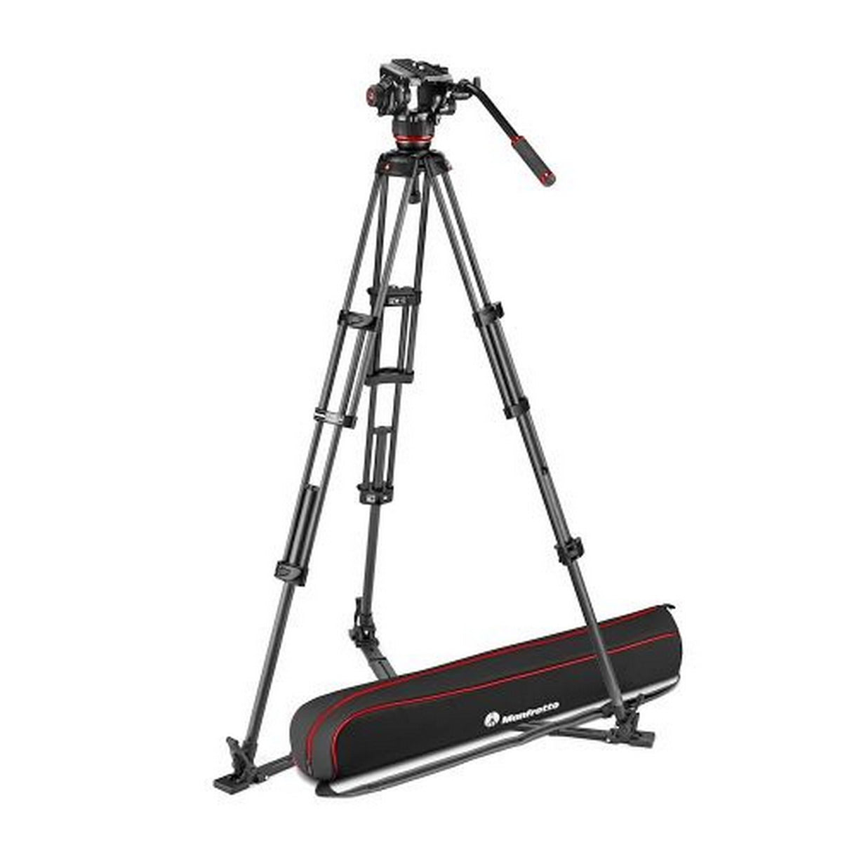 Manfrotto MVK504XTWINGC 504X Fluid Video Head with CF Twin Leg Tripod