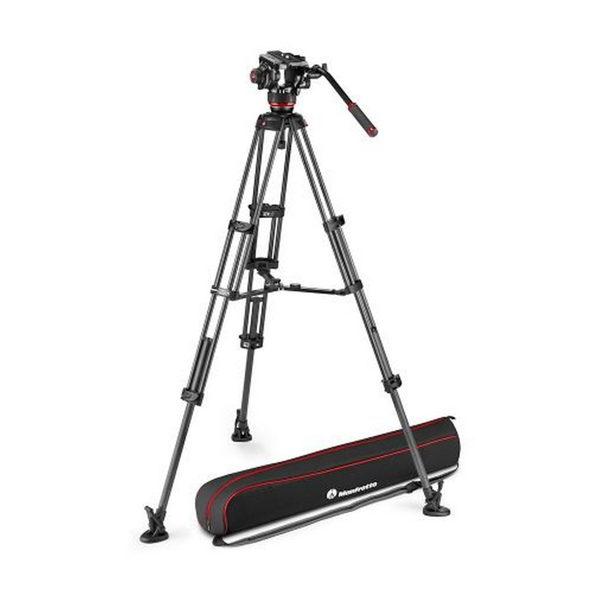 Manfrotto MVK504XTWINMC 504X Fluid Video Head with CF Twin Leg Tripod