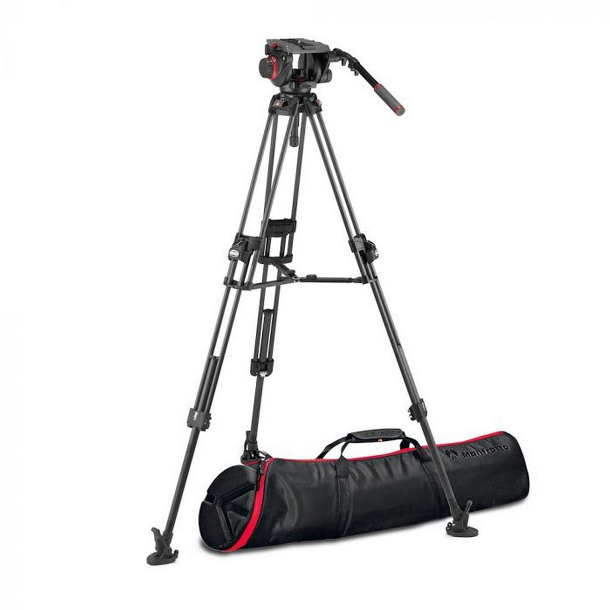 Manfrotto MVK509TWINFCUS 509 Video Head with 645 Fast Twin Carbon Tripod