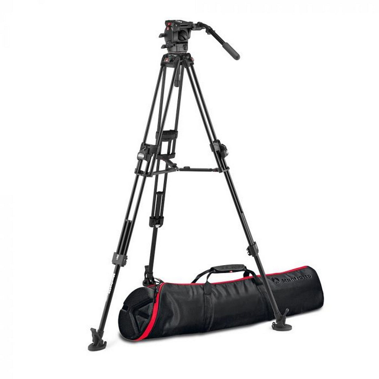 Manfrotto MVK526TWINFAUS 526 Pro Video Head with 645 Fast Twin Aluminum Tripod