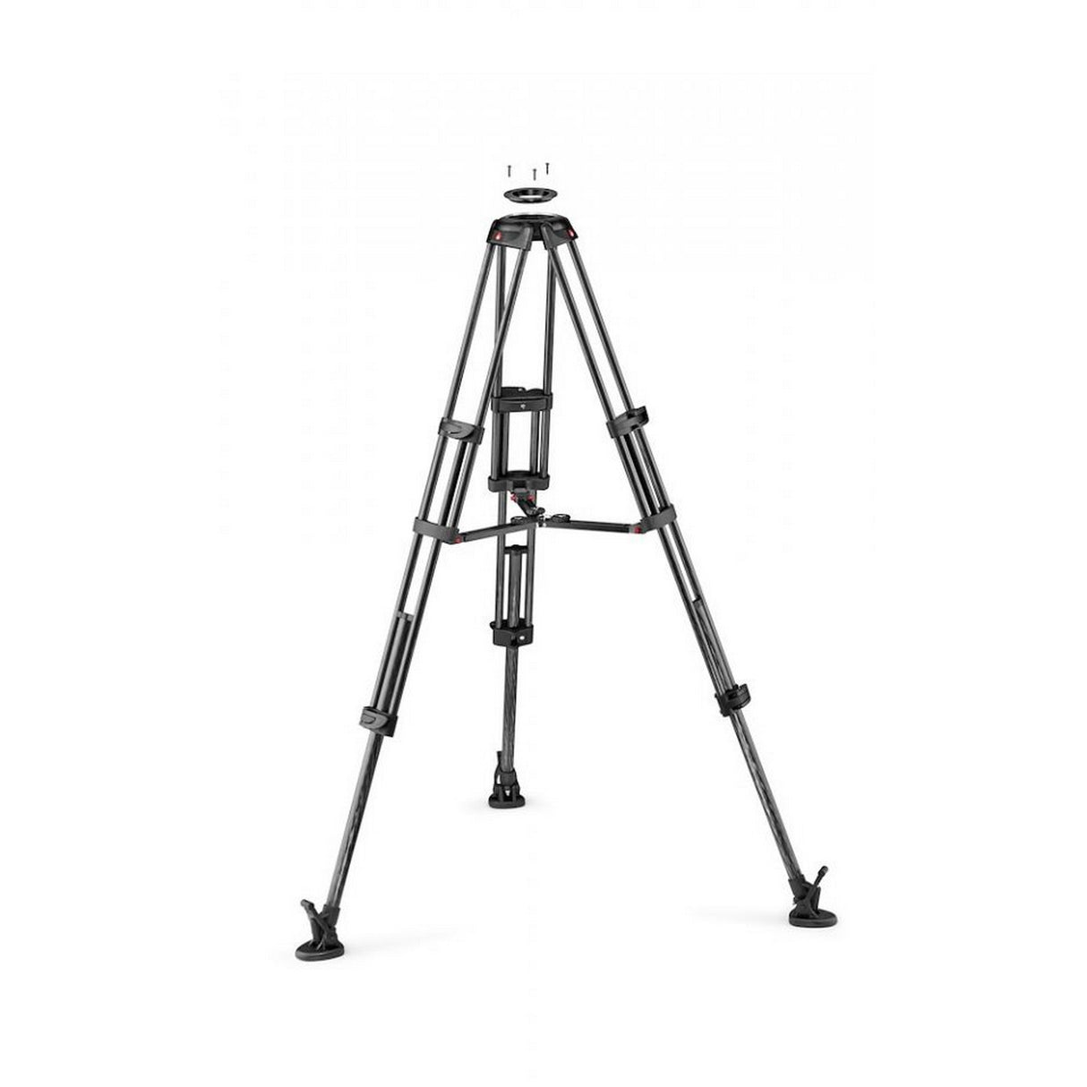 Manfrotto MVTTWINMCUS Video Tripod with Mid Level Spreader and 100/75mm Bowl