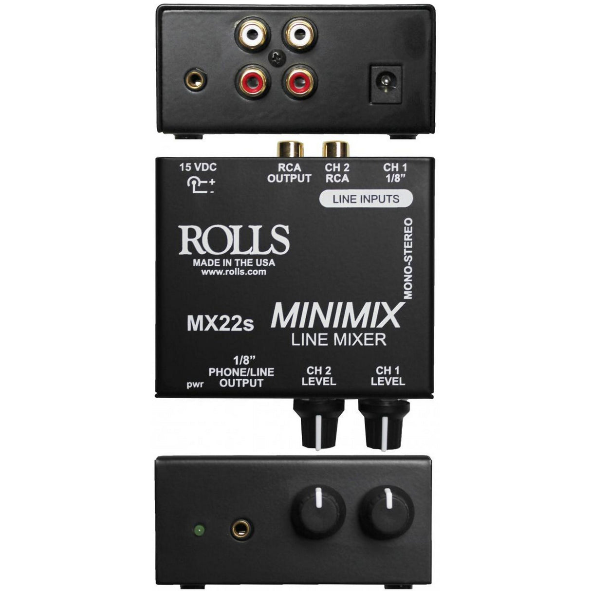 Rolls MX22s Mini Mix 2 Channel Mixer