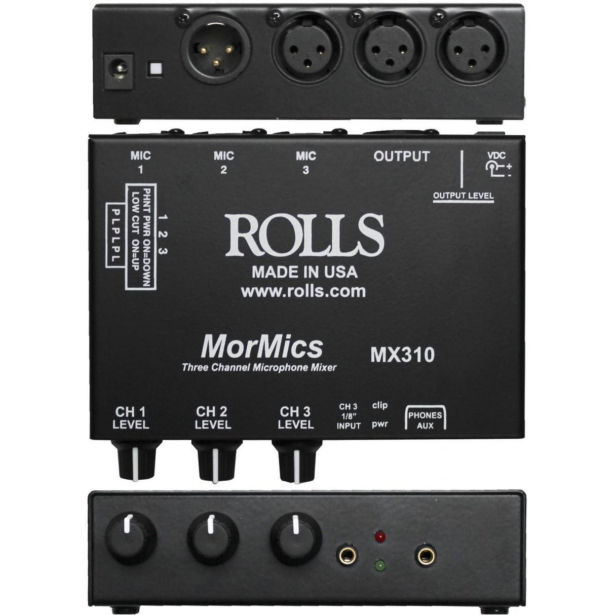 Rolls MX310 3 Channel Microphone Mixer/Combiner