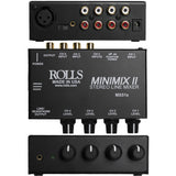 Rolls MX51s Mini Mix 2 Four Channel RCA Mixer (Used) - used