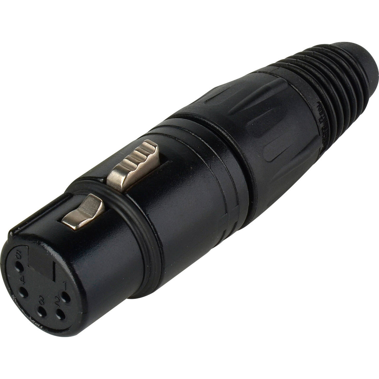 Neutrik NC5FX-B 5-Pin XLR-F Cable Jack, Black Shell/Gold Contacts