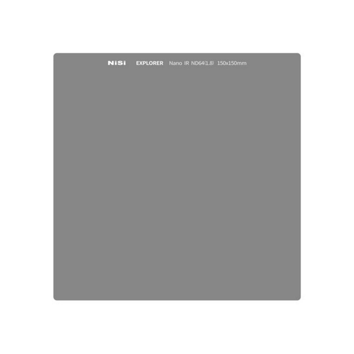 NiSi Explorer Collection 150x150mm Nano IR Neutral Density Filter ND64 1.8 6 Stop
