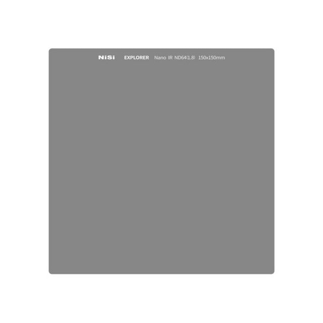 NiSi Explorer Collection 150x150mm Nano IR Neutral Density Filter ND64 1.8 6 Stop