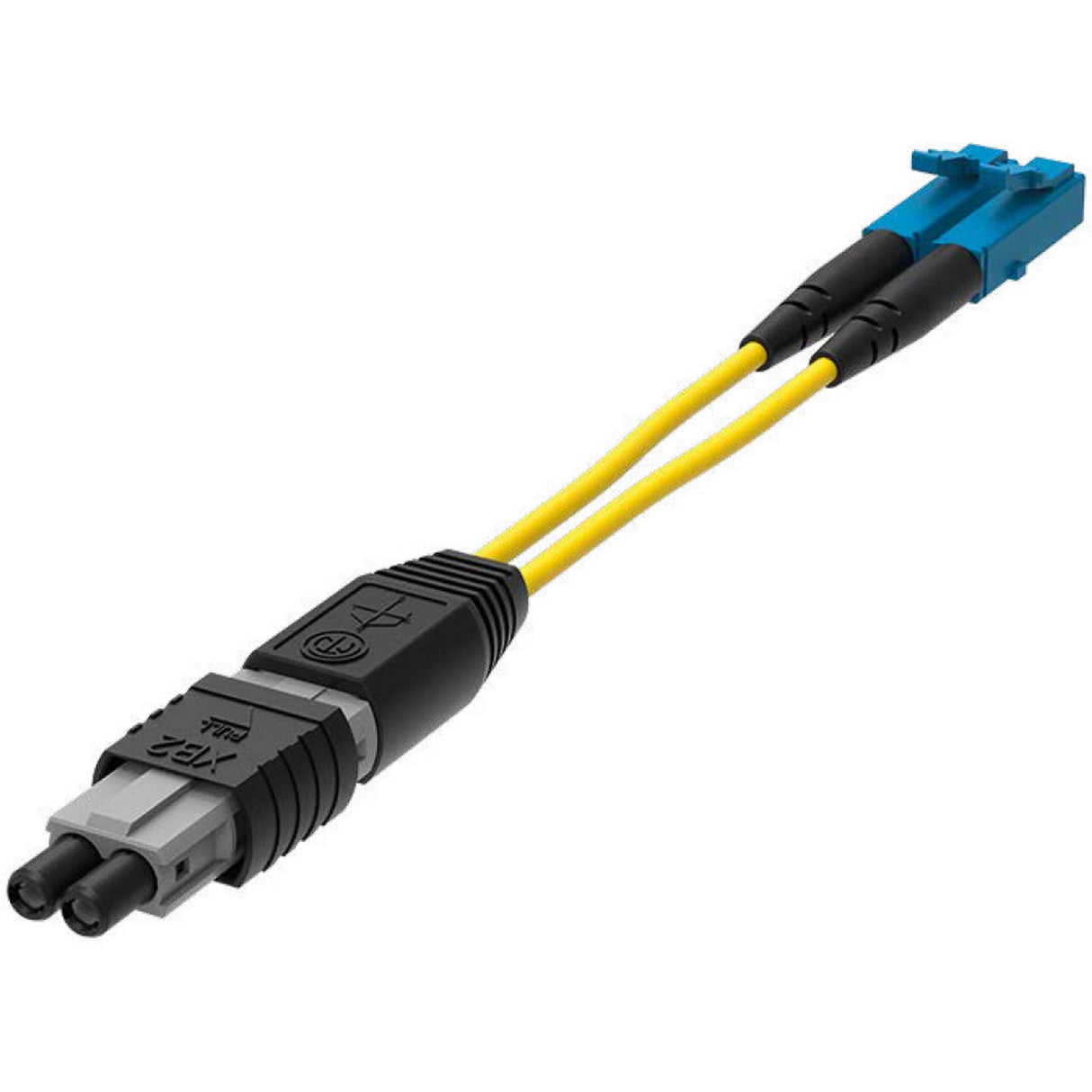 Neutrik NKOBF2S-XP-0-1 opticalCON DRAGONFLY XB2 Female to LC Breakout Cable, 1-Meter