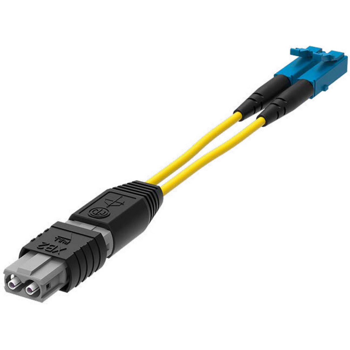 Neutrik NKOBM2S-XP-0-1 opticalCON DRAGONFLY XB2 Male to LC Breakout Cable, 1-Meter