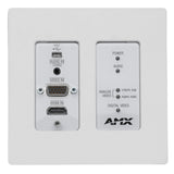 AMX NMX-ENC-N2315-WP-WH N2300 Series 4K UHD Video Over IP Decor Style Wallplate Encoder, White