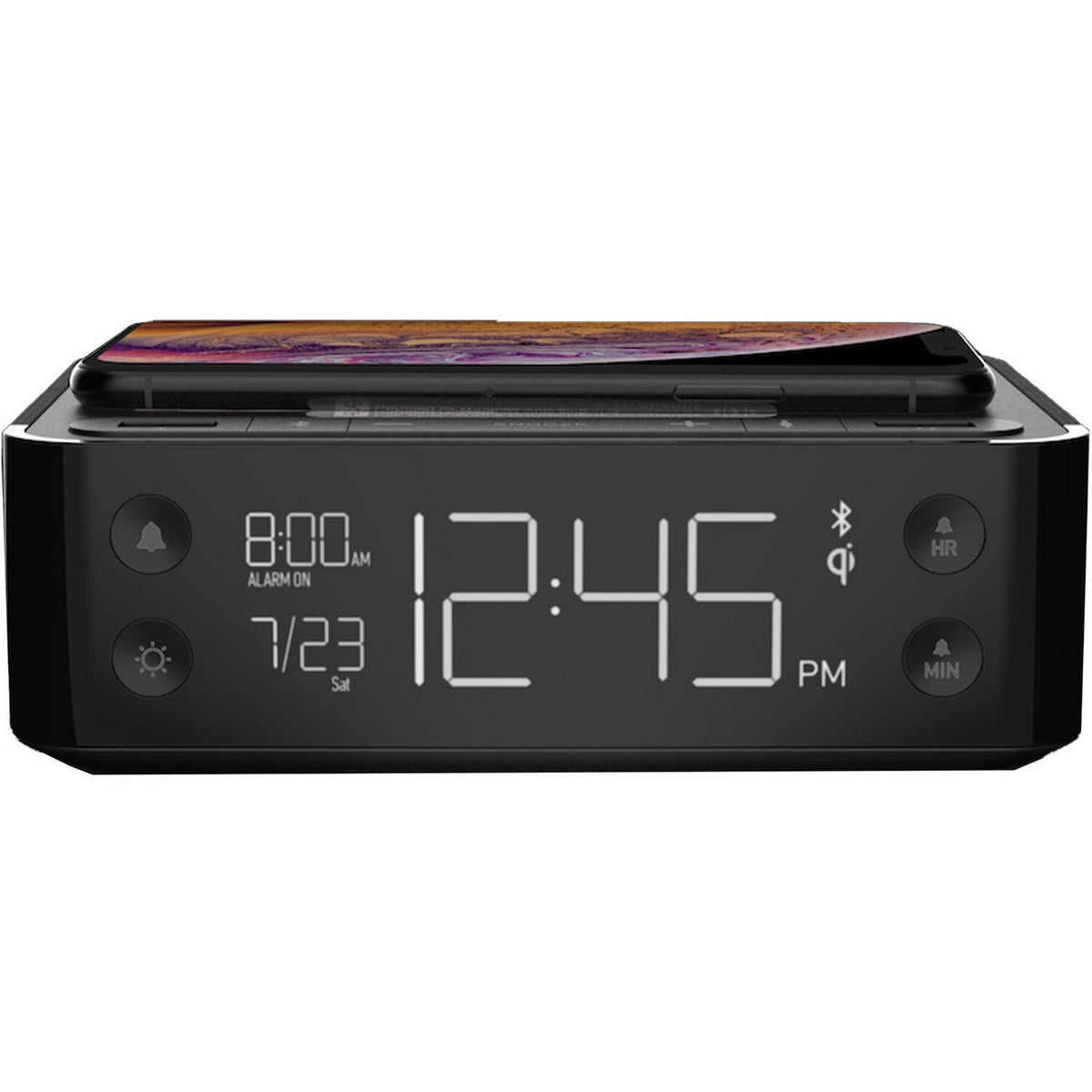 Nonstop Station A Bluetooth Alarm Clock Charging Station, Black – AVLGEAR