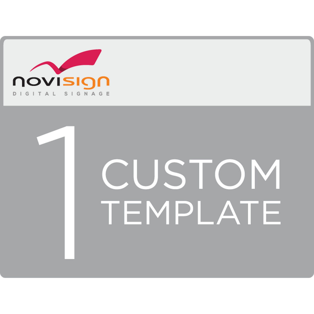 NoviSign 1 Customized Digital Signage Template