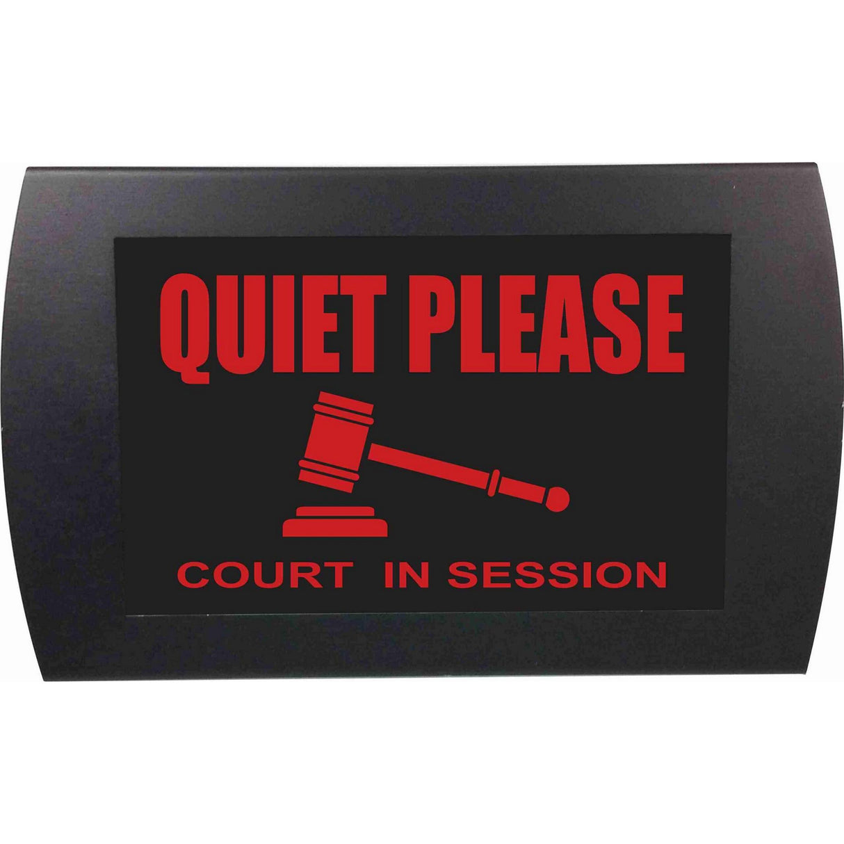 American Recorder OAS-2009M-RD "QUIET PLEASE - COURT IN SESSION" LED Lighted Sign, Red