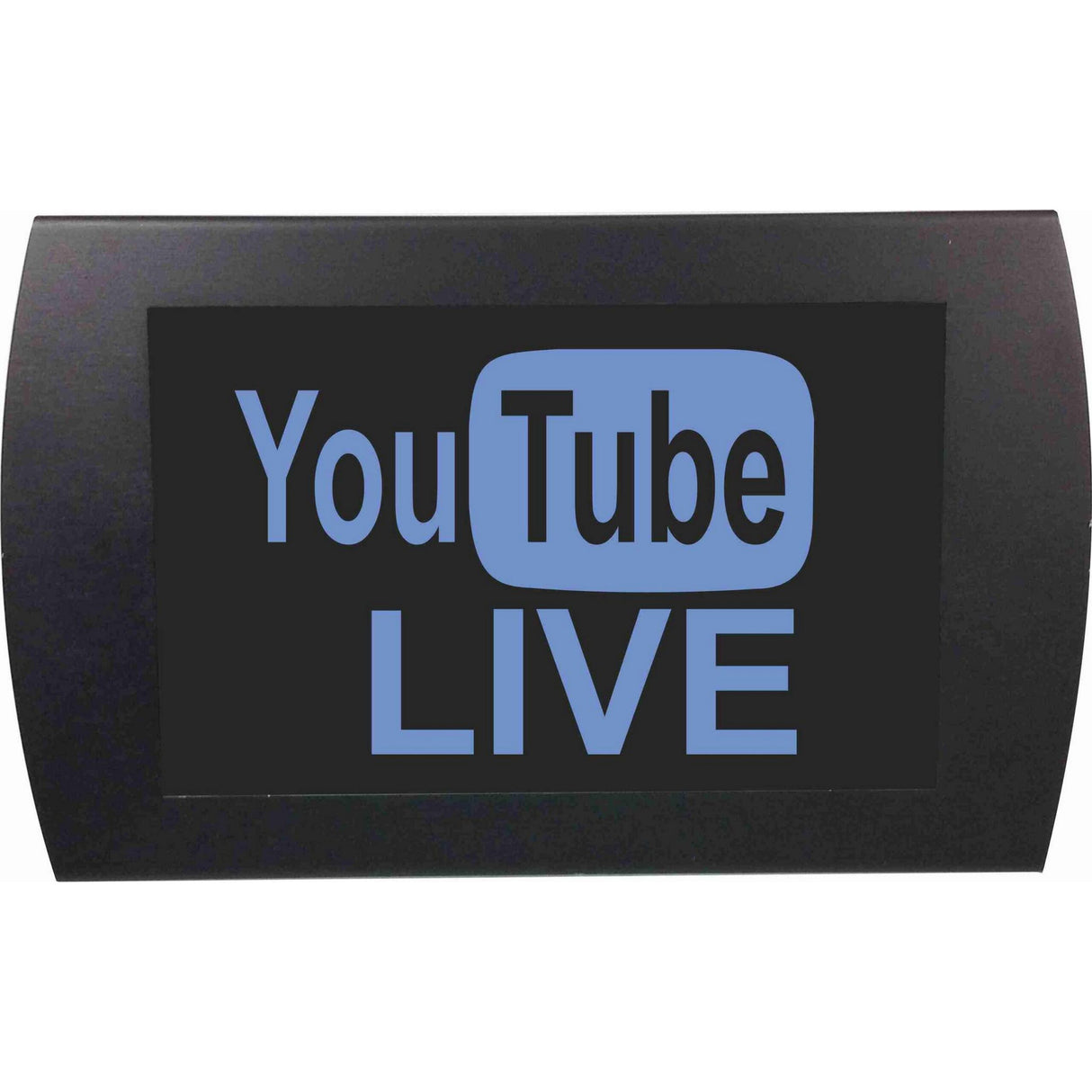 American Recorder "YOUTUBE LIVE" LED Lighted Sign, Blue